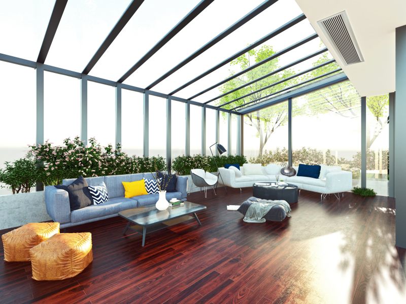 Completed Sunroom with Modern Design